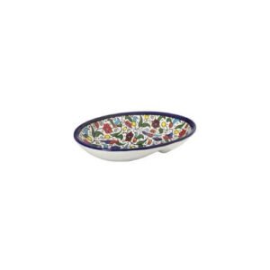 Multicolor Serving Plate 2 sections