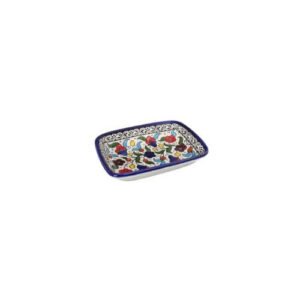 Multicolor Ceramic Rectangular Plate 15cm
