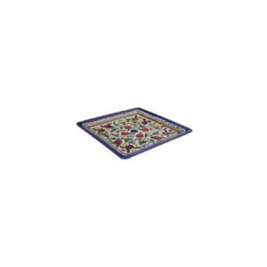 Multicolor Ceramic Square Plate 15cm
