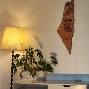 Palestine map wood
